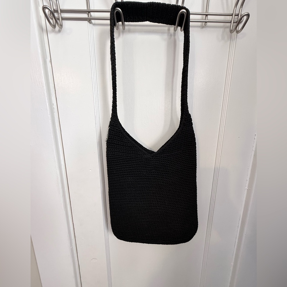 The Sak Black Crochet Hobo bag